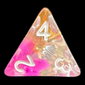TDSO Pearl Swirl Flame D4 Dice
