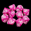 TDSO Pearl Violet & White 10 x D10 Dice Set