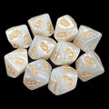 TDSO Pearl White & Gold 10 x D10 Set