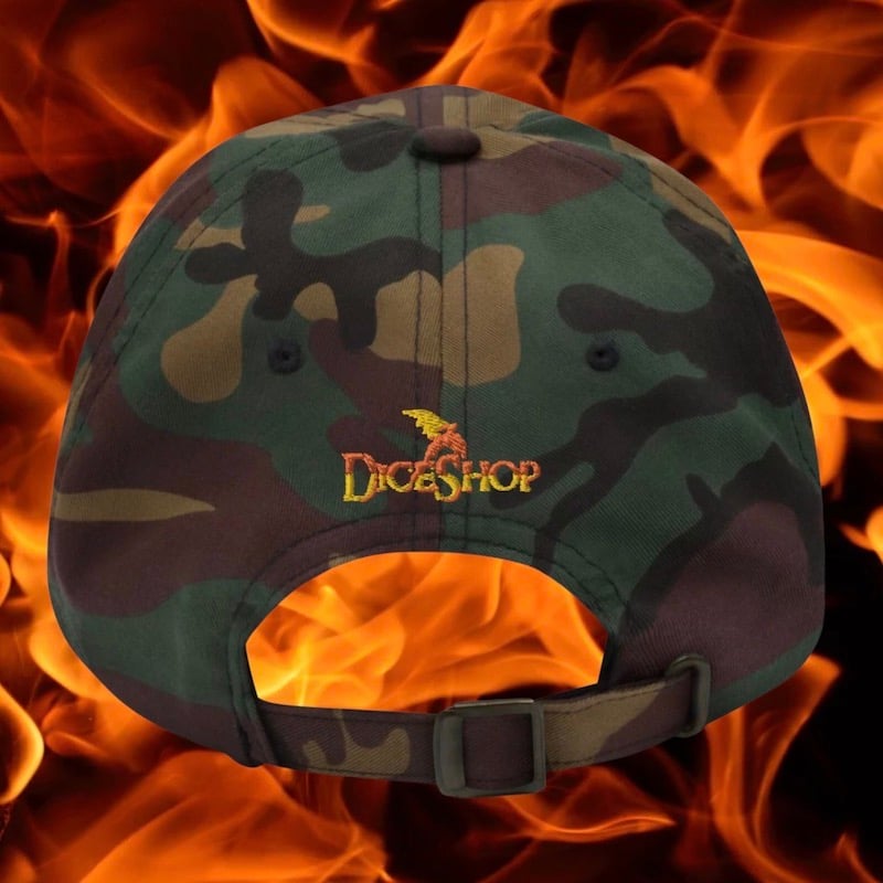 SPECIAL OFFER TDSO Gamer Baseball Cap Hat 'Probability has no history' CAMO 33% OFF