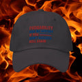 SPECIAL OFFER TDSO Gamer Baseball Cap Hat 'Probability has no history' DARK GREY 33% OFF