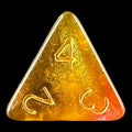 HALF PRICE CLEARANCE TDSO Phoenix Multi Glitter Black Gold & Purple D4 Dice