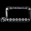 TDSO Pocket Acrylic Dice Card - 6 x D6 Dice - Black
