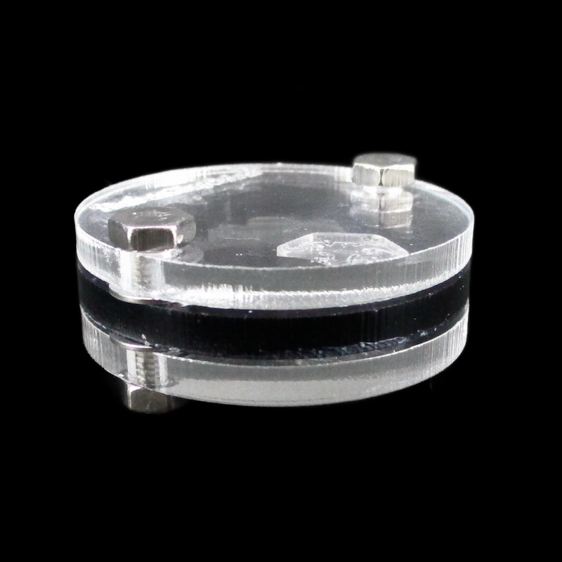 TDSO Pocket Acrylic Dice Coin - D6 Dice - Black