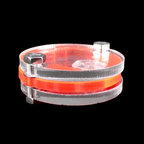 TDSO Pocket Acrylic Dice Coin - D6 Dice - Neon Orange