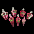 TDSO Potion Bottle Red & Green 7 Dice Polyset In Padded Case