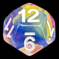 TDSO Ribbon Evil Spell D12 Dice
