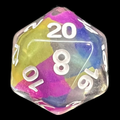 TDSO Ribbon Evil Spell D20 Dice