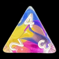 TDSO Ribbon Evil Spell D4 Dice