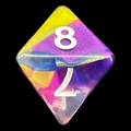 TDSO Ribbon Evil Spell D8 Dice