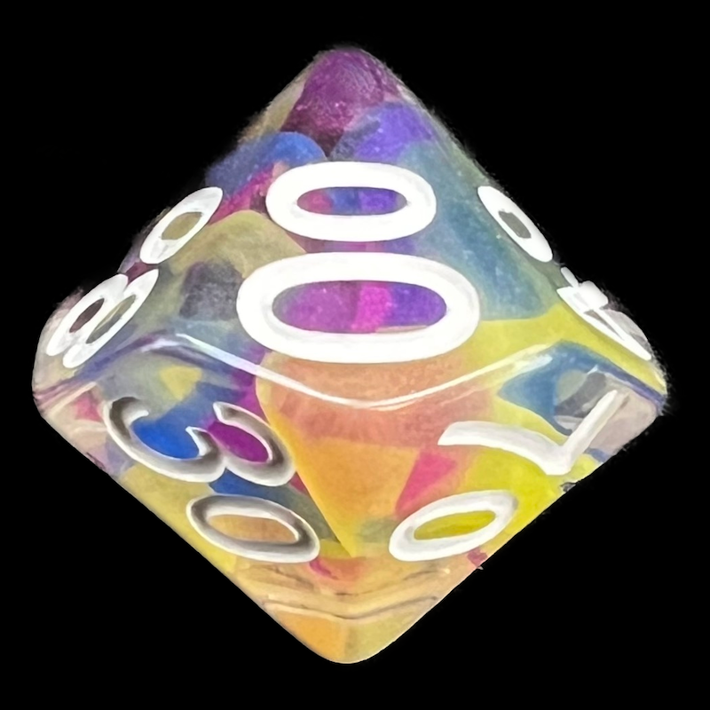 TDSO Ribbon Evil Spell Percentile Dice