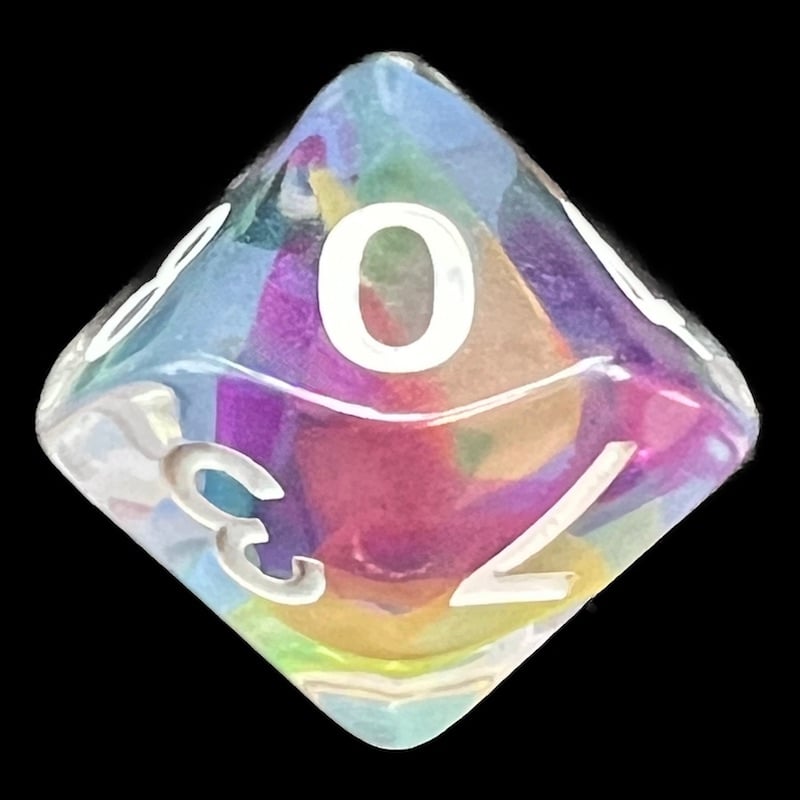 TDSO Ribbon Rainbow D10 Dice
