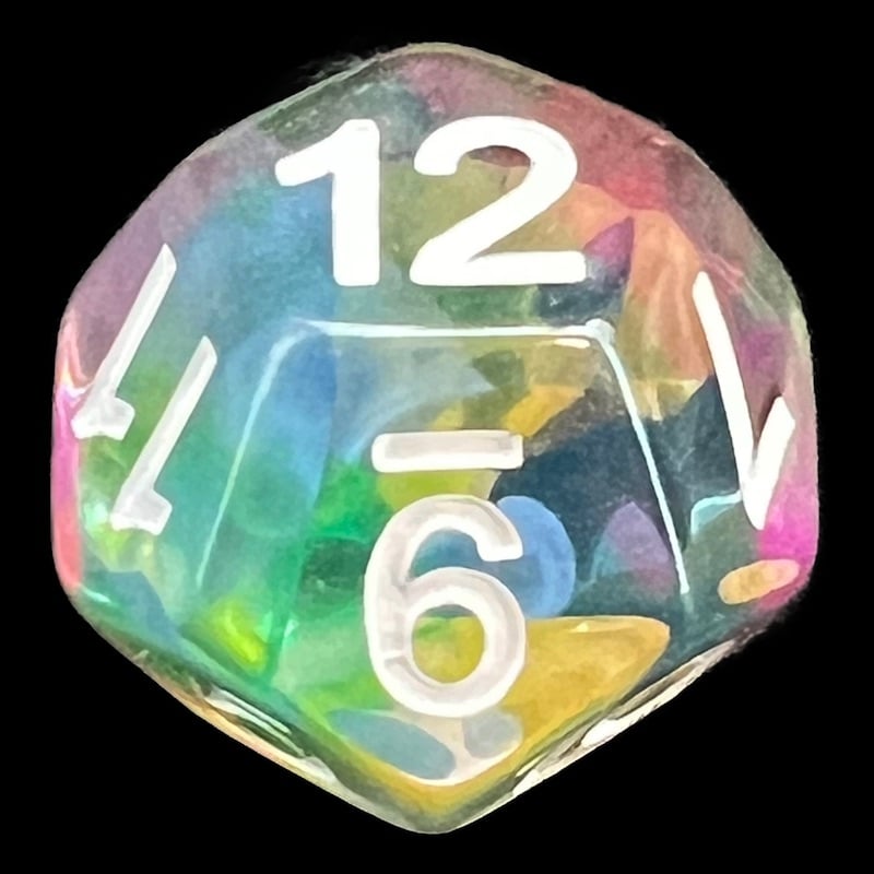 TDSO Ribbon Rainbow D12 Dice