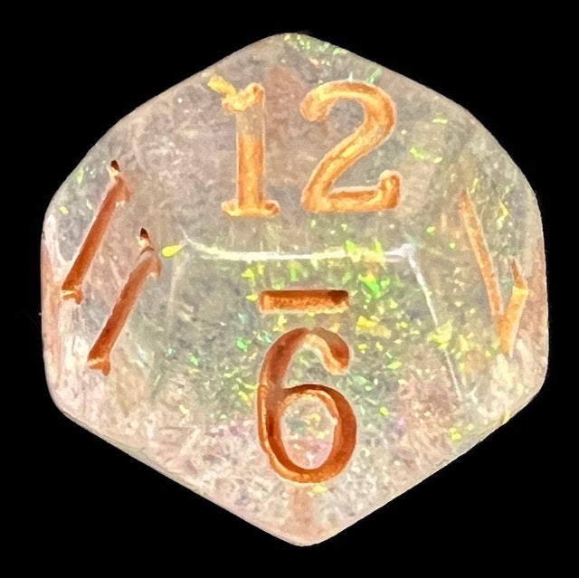 TDSO Shimmer Green & Bronze D12 Dice