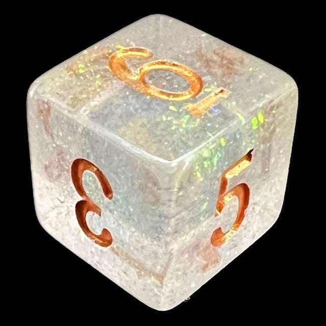 TDSO Shimmer Green & Bronze D6 Dice