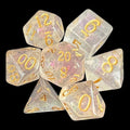TDSO Shimmer Pink & Gold 7 Dice Polyset