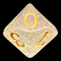 TDSO Shimmer Pink & Gold D10 Dice