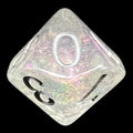 TDSO Shimmer Purple & Silver D10 Dice