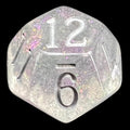 TDSO Shimmer Purple & Silver D12 Dice