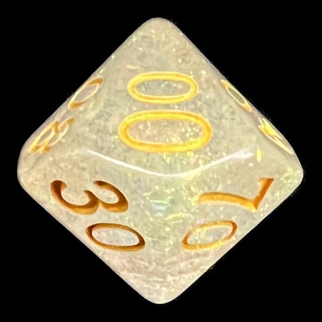 TDSO Shimmer Rose & Gold Percentile Dice