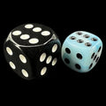 TDSO Silk Blue With Black 12mm Spot D6 Dice