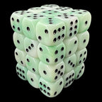 TDSO Silk Green With Black 36 x D6 Dice Set
