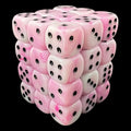 TDSO Silk Pink With Black 36 x D6 Dice Set