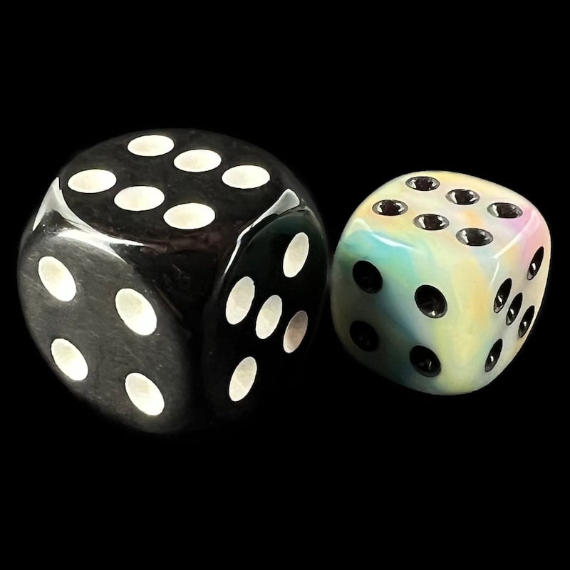 TDSO Silk Yellow Orange Blue Pink 36 x D6 Dice Set