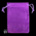 HALF PRICE TDSO Small Royal Purple Soft Touch Dice Bag