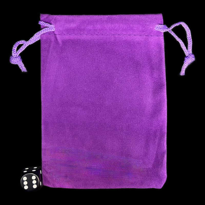 HALF PRICE TDSO Small Royal Purple Soft Touch Dice Bag