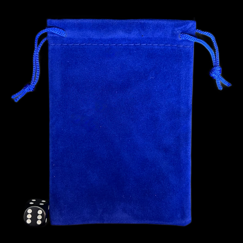 HALF PRICE TDSO Small Royal Blue Soft Touch Dice Bag