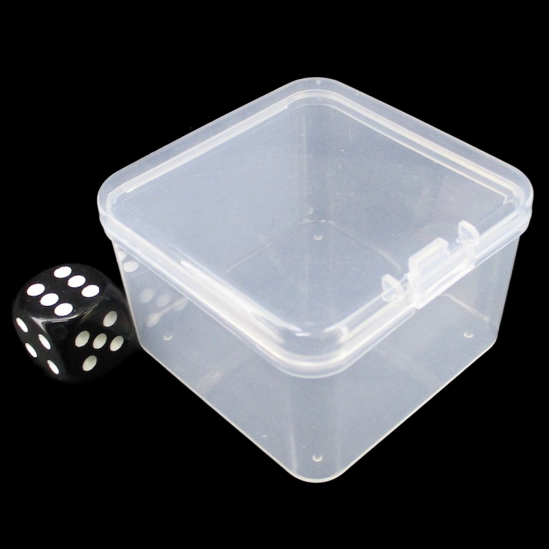 TDSO Plastic Dice Storage Box - Small Square - Holds Approx 10 Dice