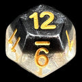 TDSO Snow Globe Glitter Crystal Ice D12 Dice