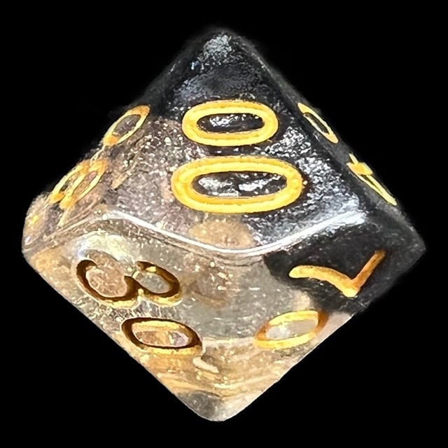 TDSO Snow Globe Glitter Crystal Ice Percentile Dice