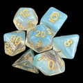 TDSO Snow Globe Glitter Snowflake 7 Dice Polyset