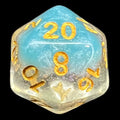 TDSO Snow Globe Glitter Snowflake D20 Dice