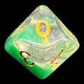 TDSO Snow Globe Glitter Spring Dew D10 Dice