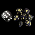 TDSO Gemstone Sodalite Dark & Gold MINI 7 Dice Polyset