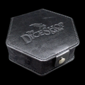 TDSO Black Leatherette Dice Spinner / Dice Padded Storage Case