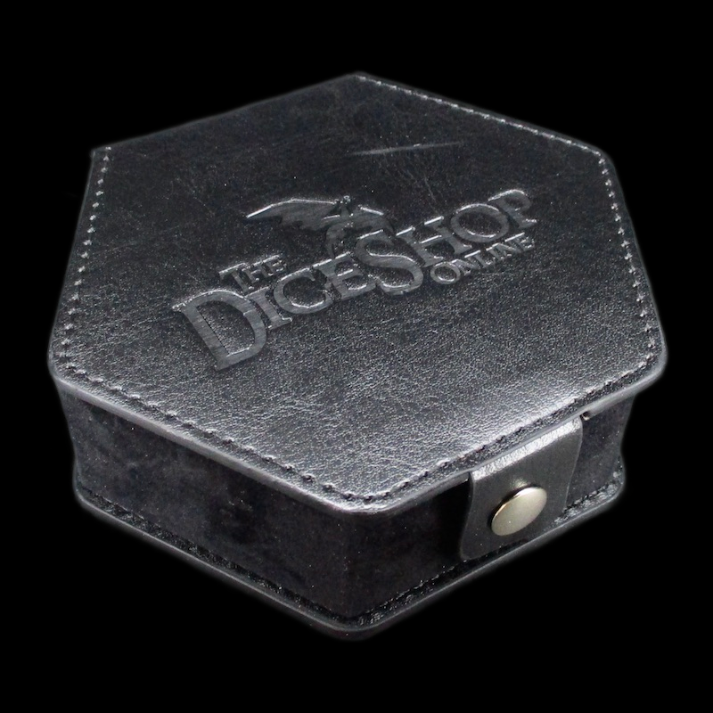 TDSO Black Leatherette Dice Spinner / Dice Padded Storage Case