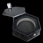TDSO Black Leatherette Dice Spinner / Dice Padded Storage Case