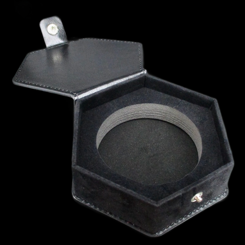 TDSO Black Leatherette Dice Spinner / Dice Padded Storage Case