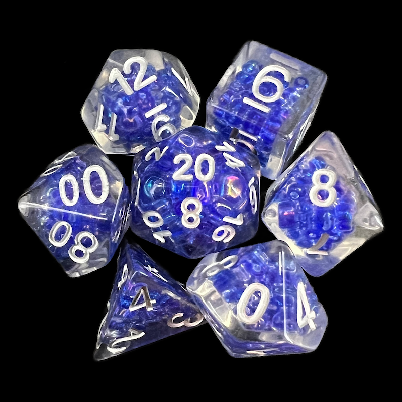 TDSO Sprinkles Purple Pearls 7 Dice Polyset