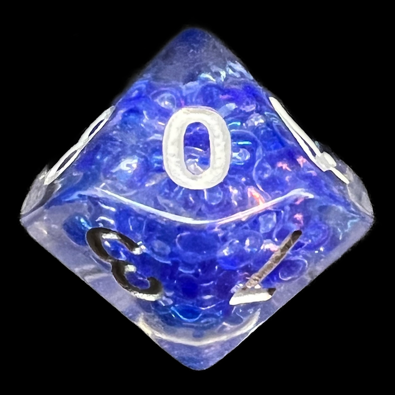 TDSO Sprinkles Purple Pearls D10 Dice