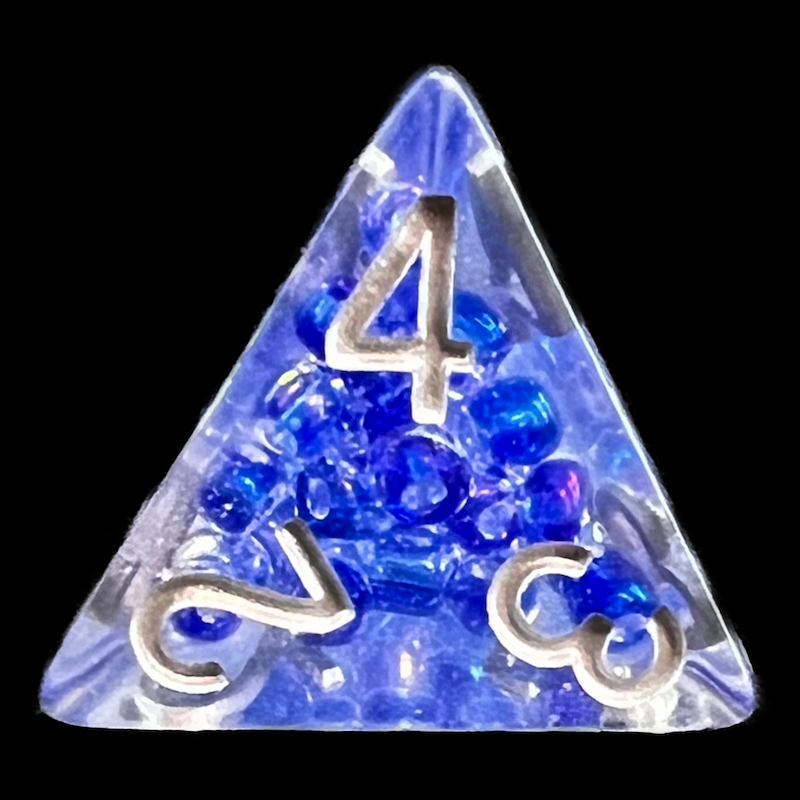 TDSO Sprinkles Purple Pearls D4 Dice