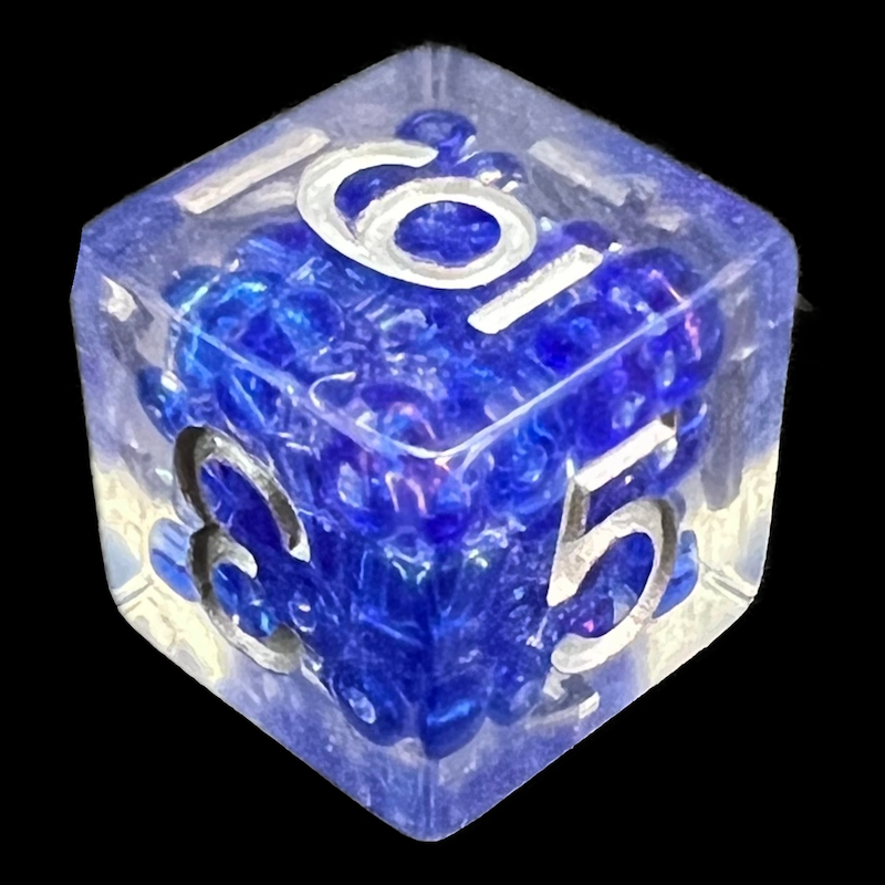TDSO Sprinkles Purple Pearls D6 Dice