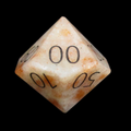 TDSO Gemstone Sunstone & Black Percentile Dice