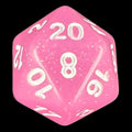 TDSO Translucent Glitter Baby Pink D20 Dice