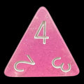 TDSO Translucent Glitter Baby Pink D4 Dice