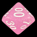 TDSO Translucent Glitter Baby Pink Percentile Dice